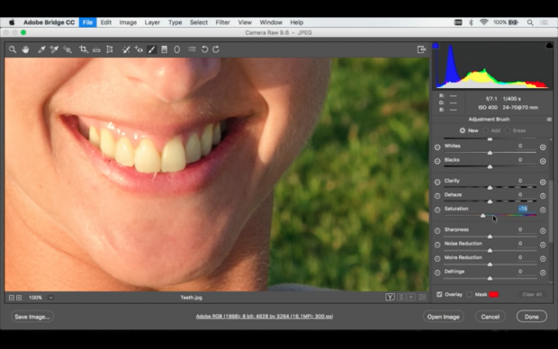 How to whiten teeth in Photoshop