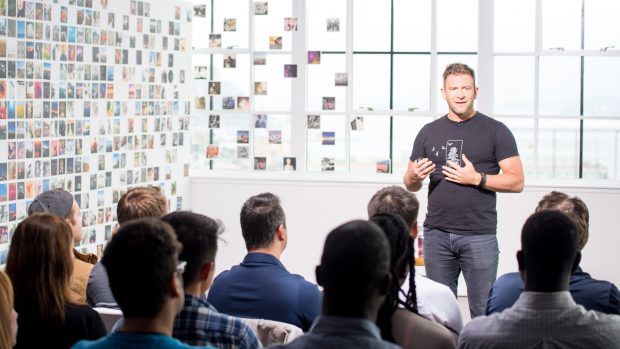 CreativeLive's CEO, Chase Jarvis, as he speaks to the audience during Photo Week 2016