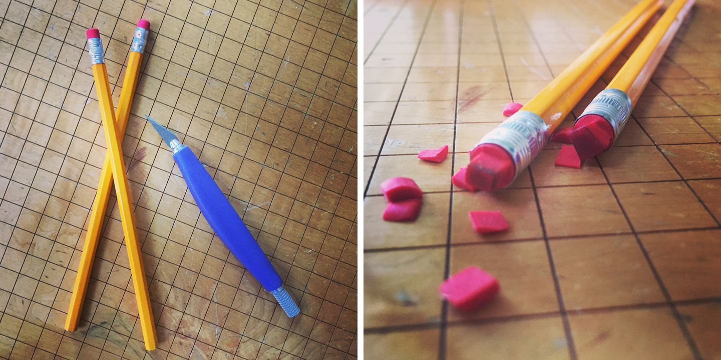 Learn the basics of stamping on fabric with this great DIY project from Robert Mahar. Make adorable cloth napkins using a pencil as a rubber stamp.