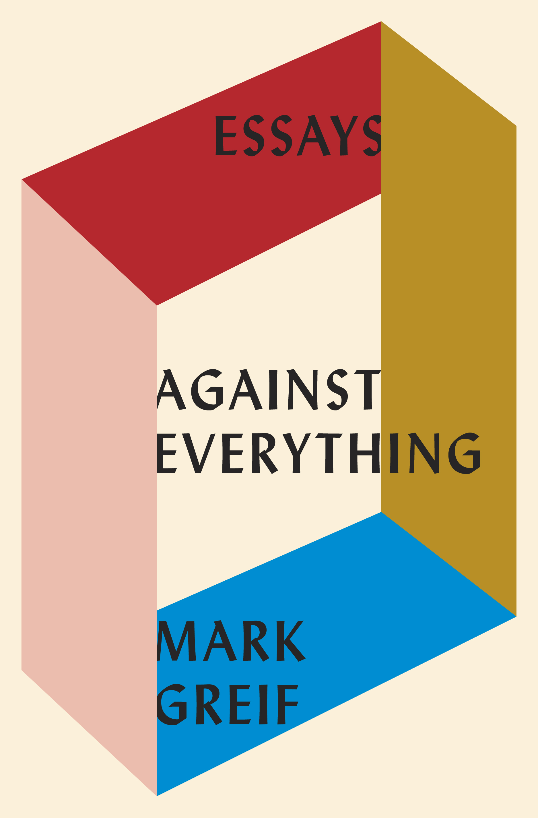 Learn the about the book cover design of Essays Against Everything