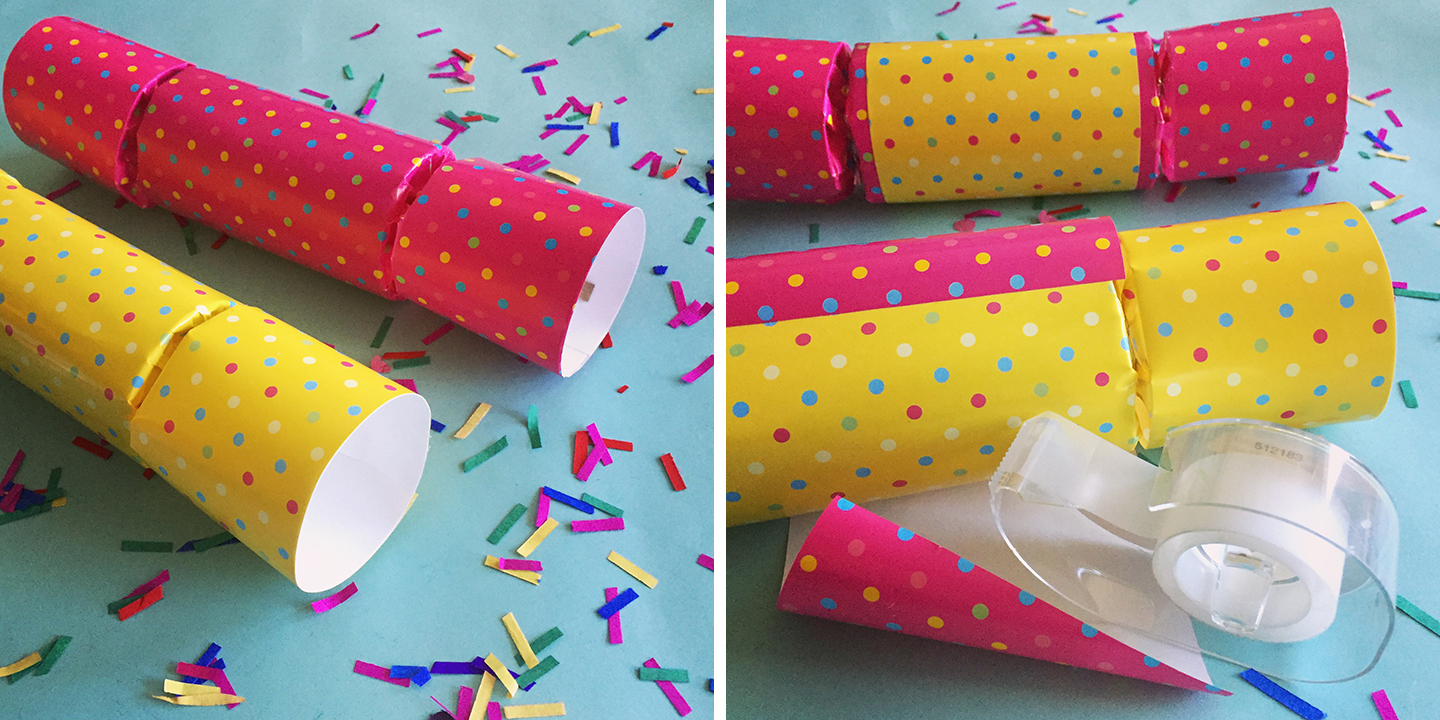 Party crackers, traditionally known as Christmas Crackers, can easily be dressed up as a DIY party favor to celebrate any occasion!