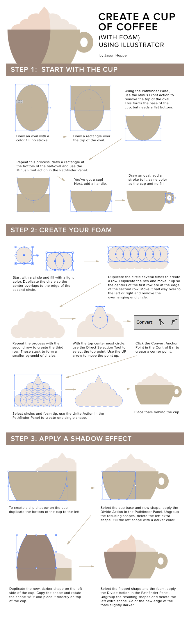 Graphic Design Tip: How to Create a Coffee Cup from Jason Hoppe and CreativeLive.