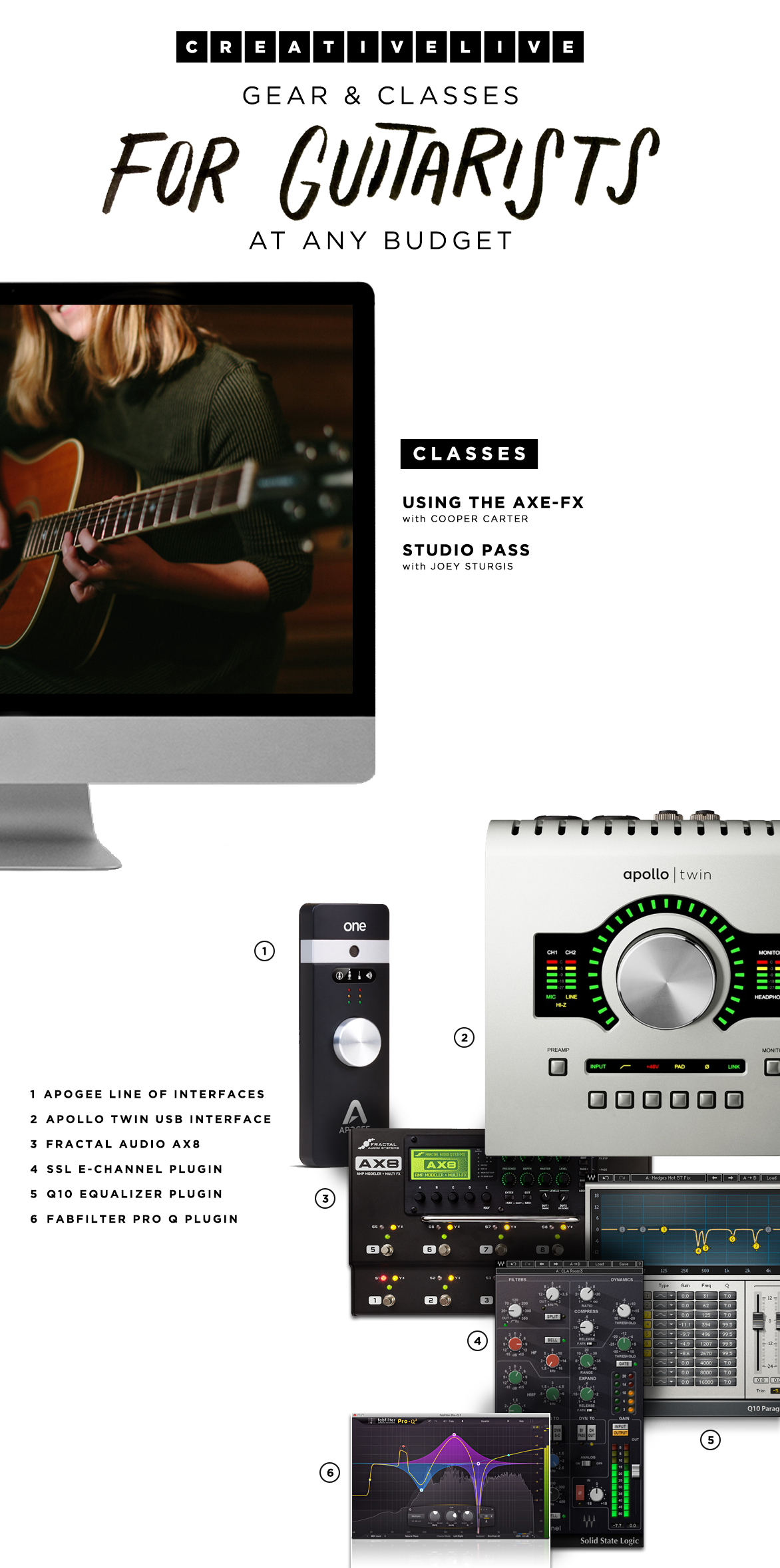 Gift_Guide_Audio_Hi_ResGear & classes for guitarists at any budget