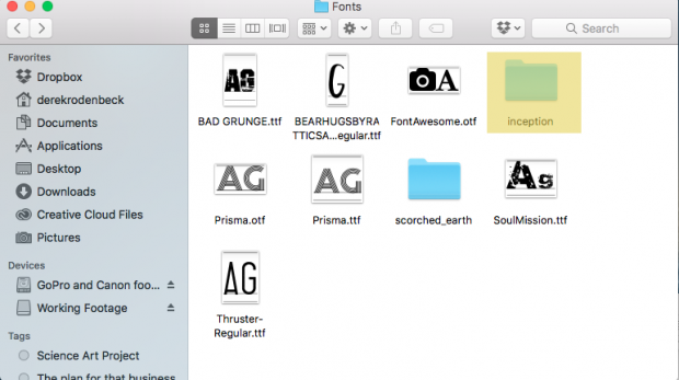 how to install fonts on a mac