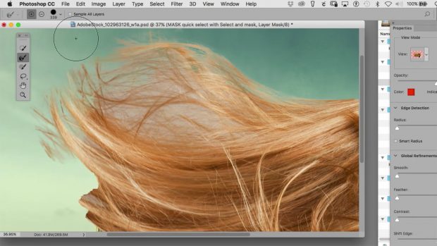 how to mask hair in photoshop