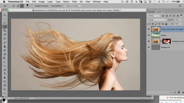 how to mask hair in photoshop