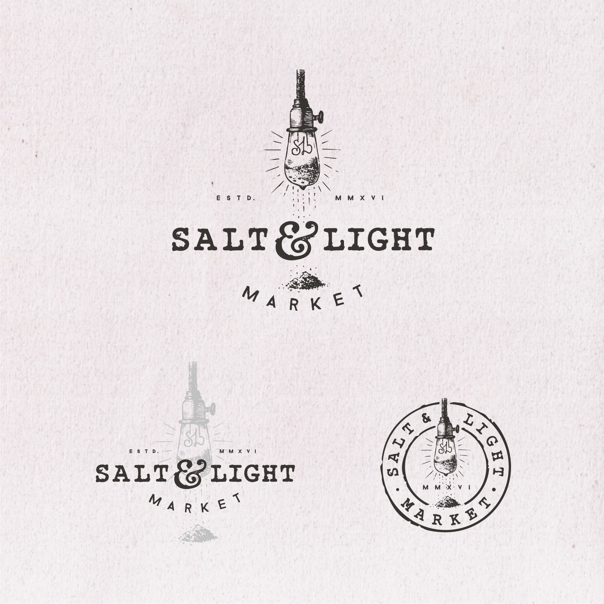 Contest entries for Salt & Light in their 99designs logo contest.
