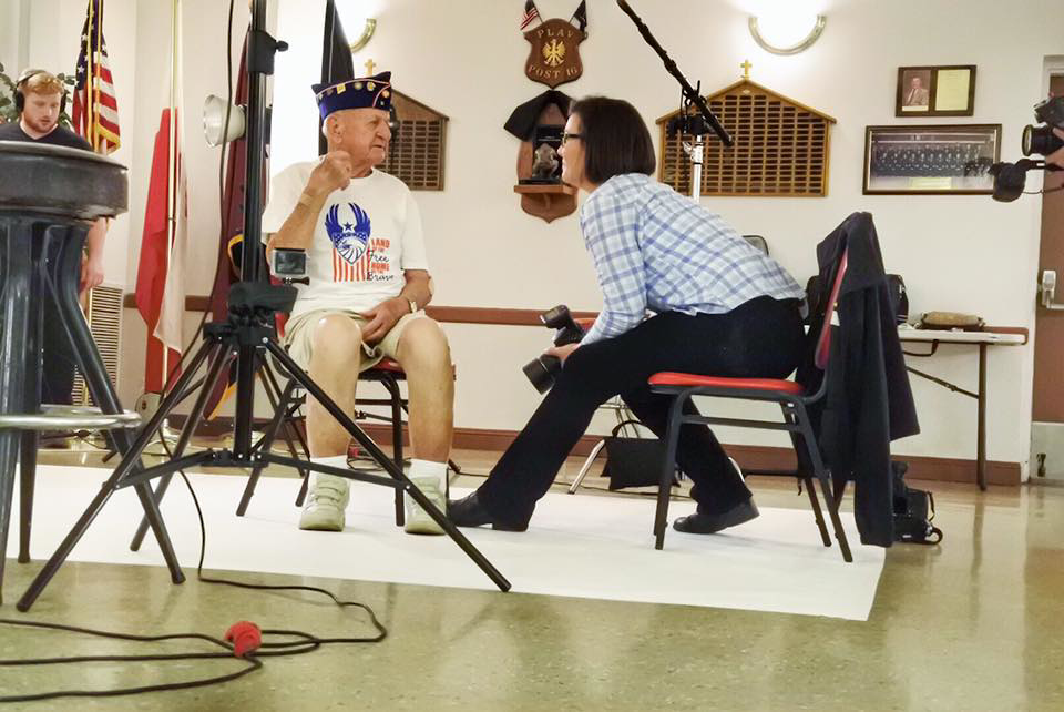 Stacy Pearsall is the creator of Veterans Portrait Project.