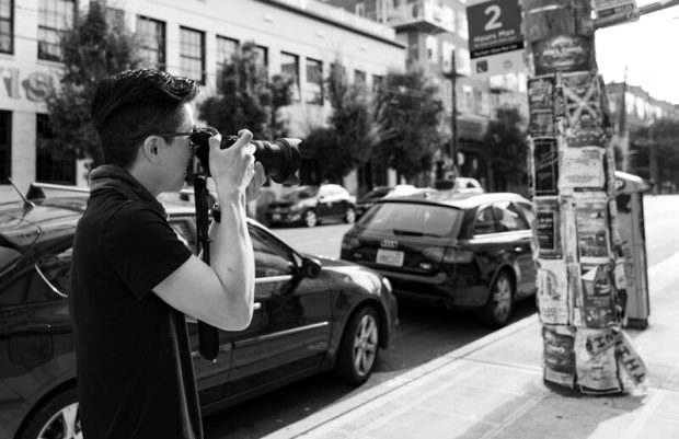 photographer with camera